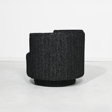 Charcoal Camilla Upholstered Swivel Tub Chair